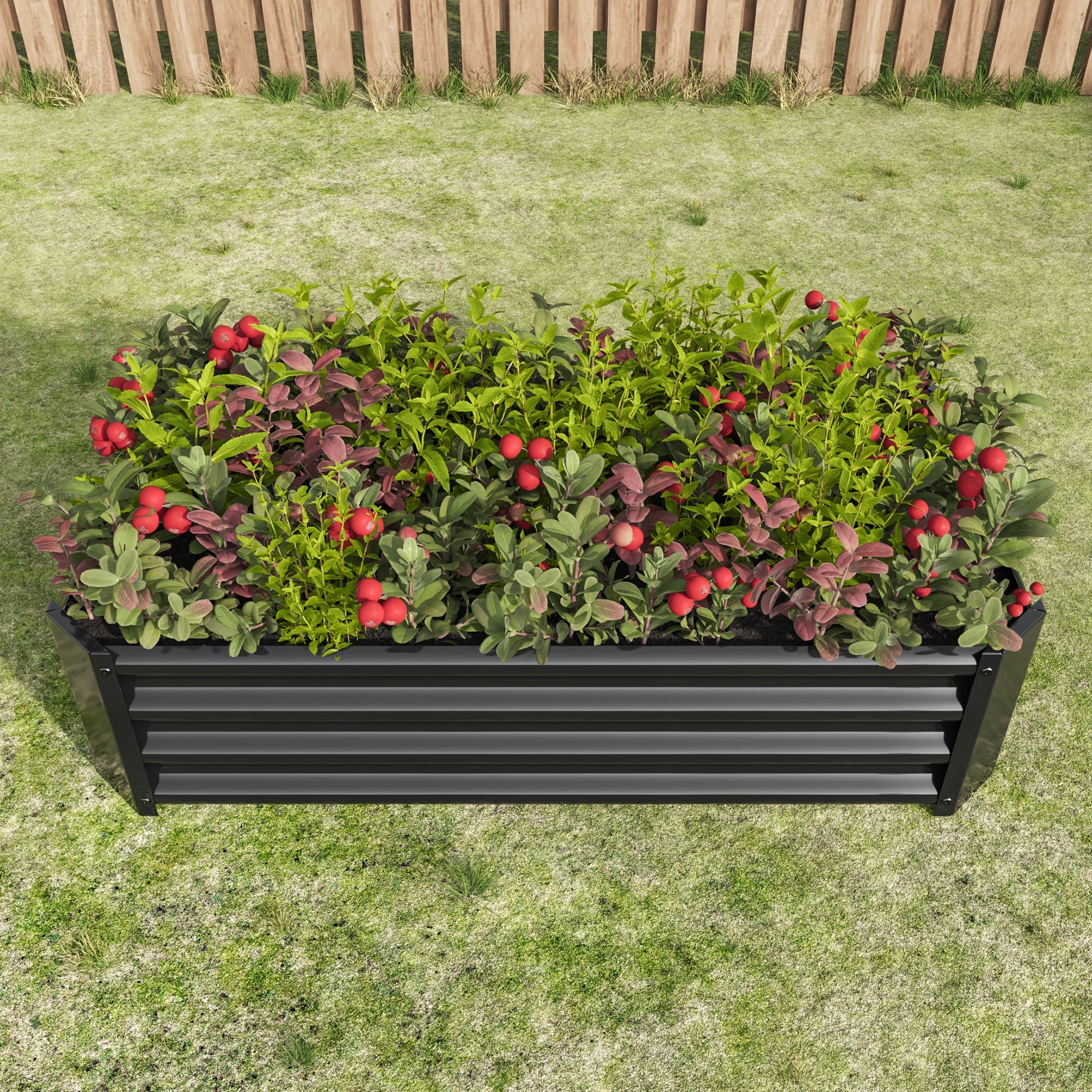 2-Piece Metal Raised Garden Bed