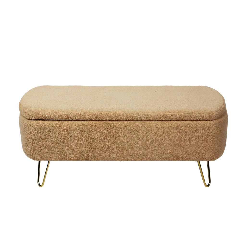 Camel Storage Ottoman Bench for End of Bed