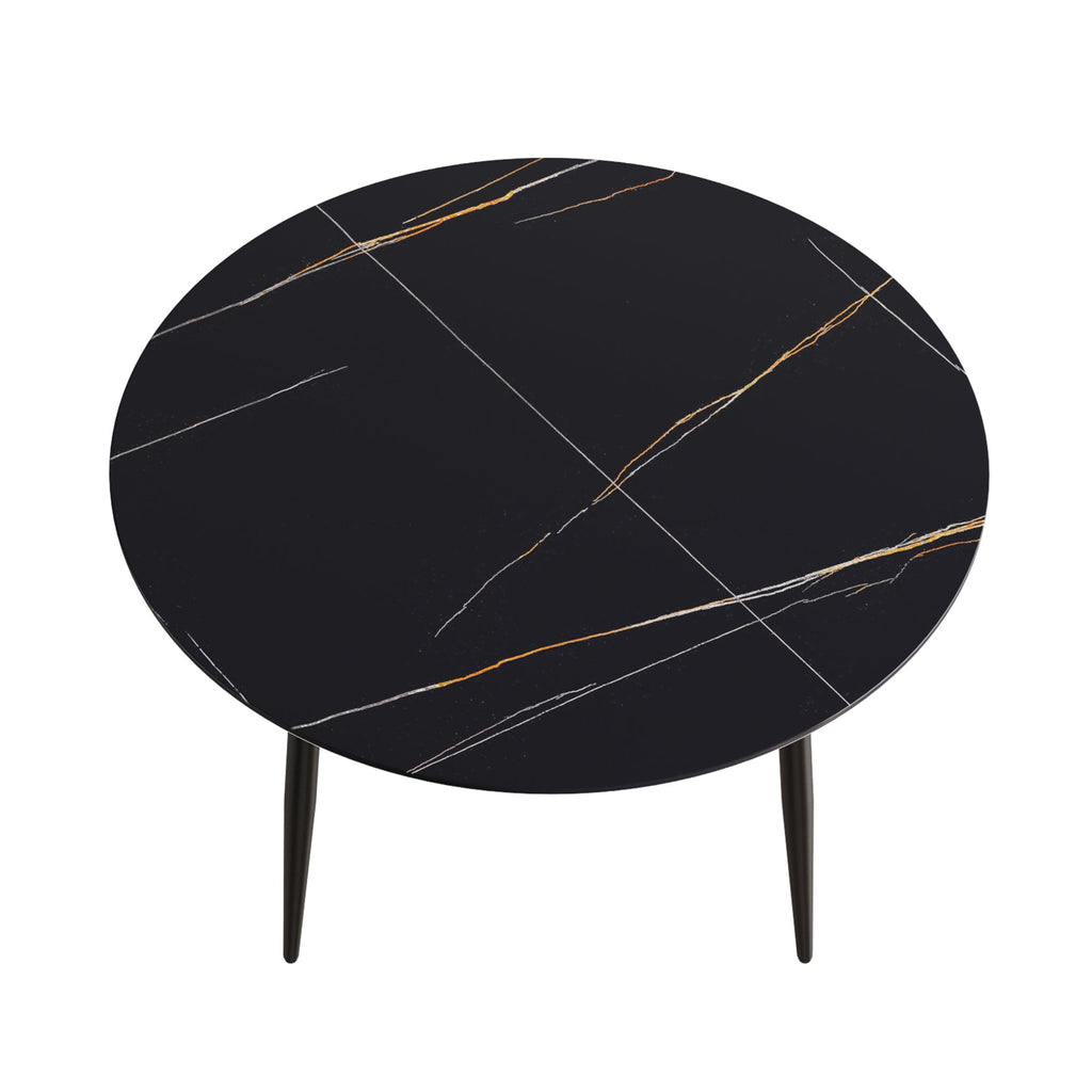 53.15" Modern Artificial Stone Dining Table