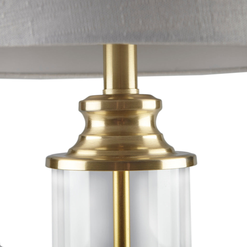 Glass Cylinder Table Lamp Set of 2