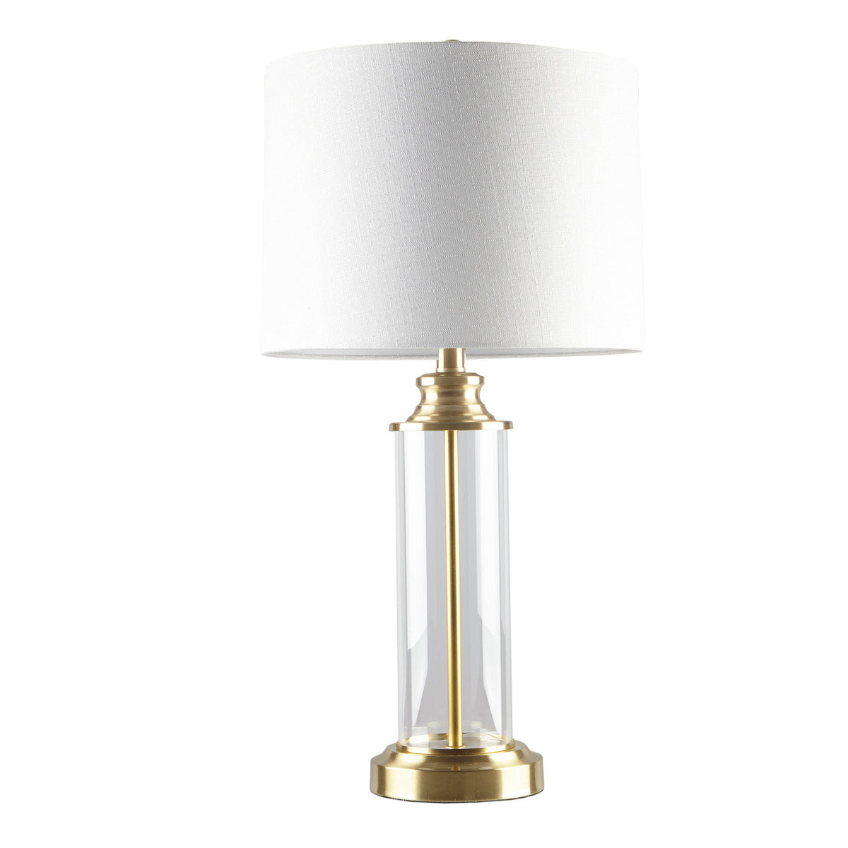 Glass Cylinder Table Lamp Set of 2