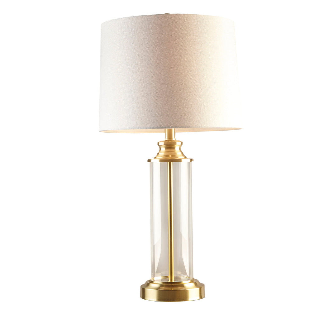 Glass Cylinder Table Lamp Set of 2