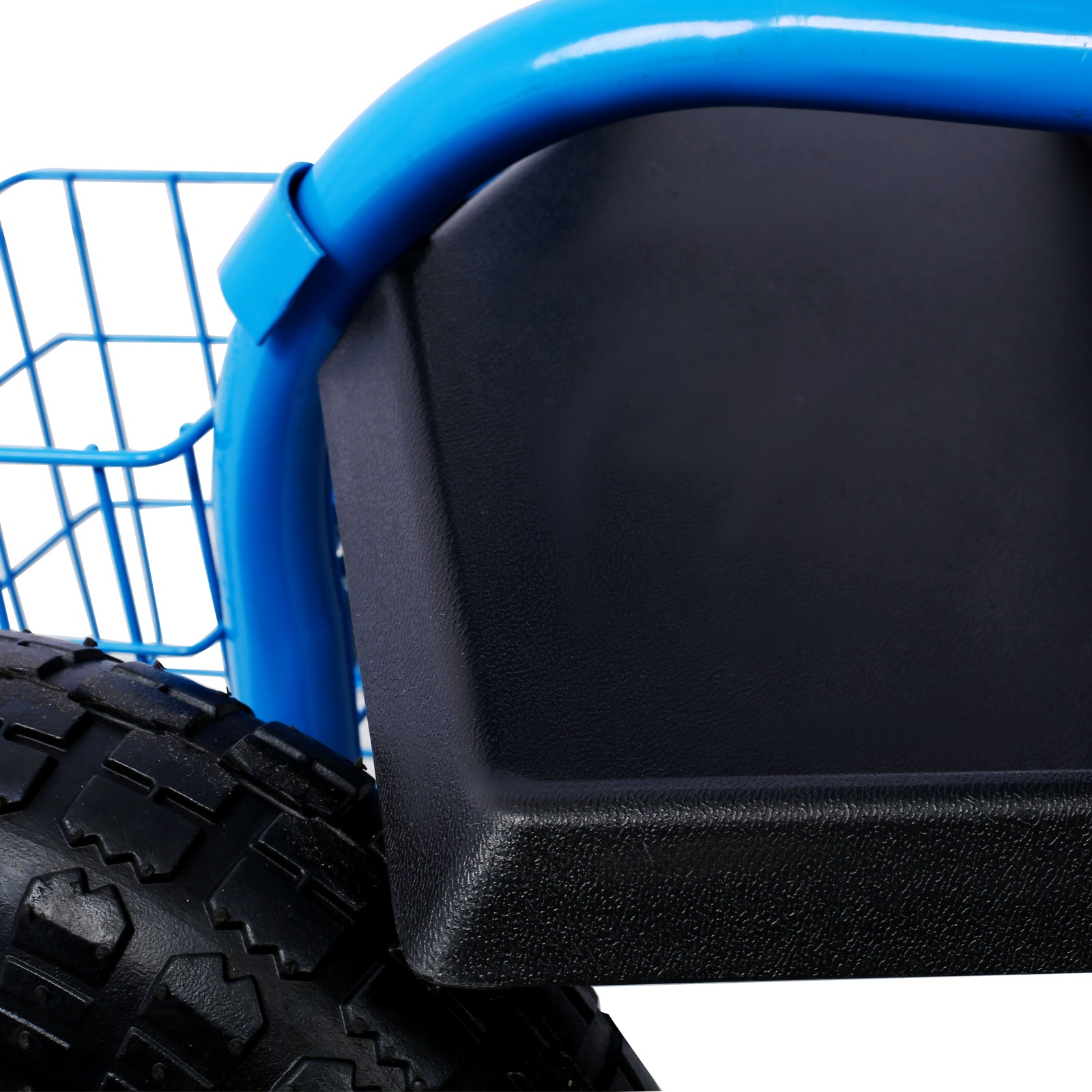 Rolling Garden Scooter Garden Cart Seat with Wheels and Tool Tray