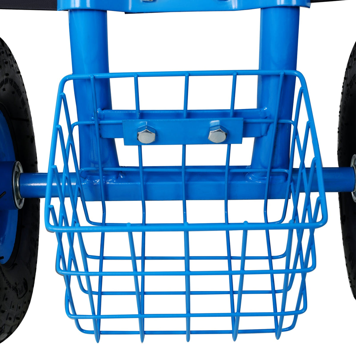 Rolling Garden Scooter Garden Cart Seat with Wheels and Tool Tray