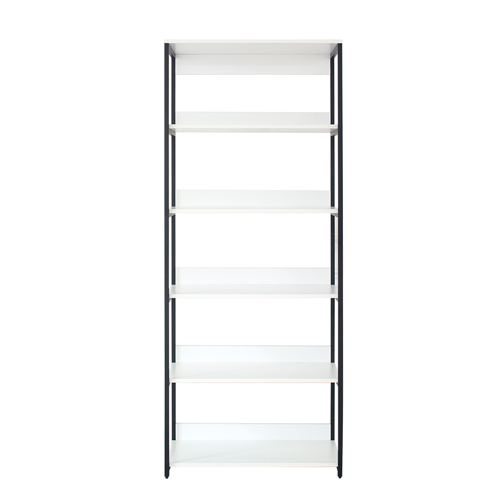 Fiona Wood and Metal Walk-in Closet with Five Shelves