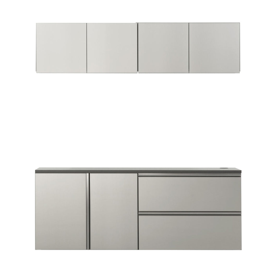 Nova Series 64 in. W x 72 in. H x 20 in. D Metallic Cabinet