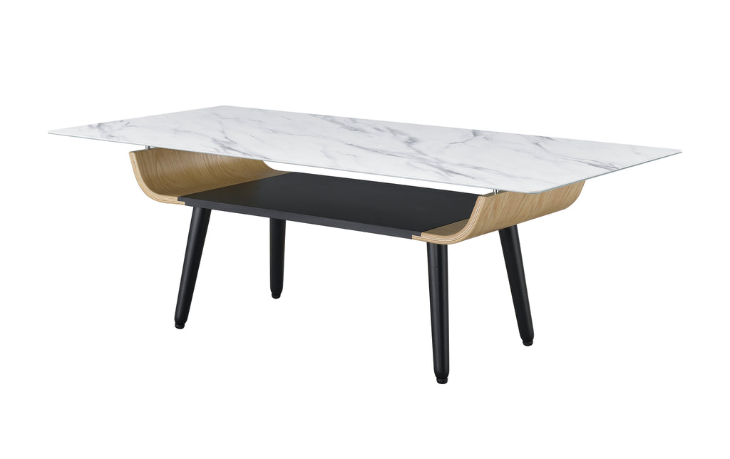 Landon 47" Coffee Table with Glass
