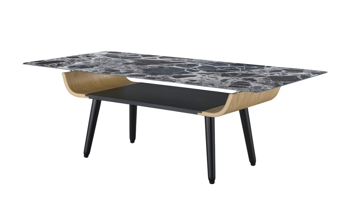 Landon 47" Coffee Table with Glass