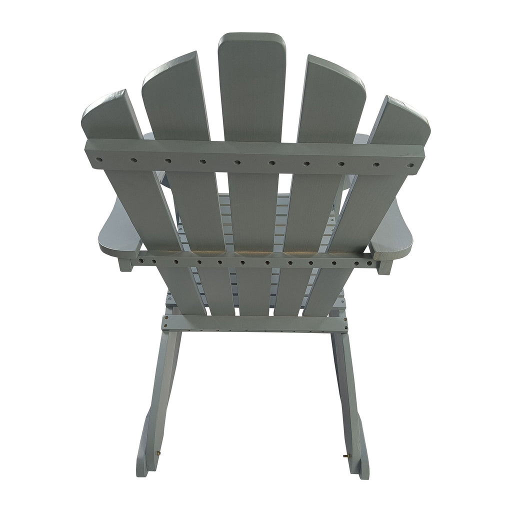 Reclining Wooden Outdoor Rocking Adirondack Chair