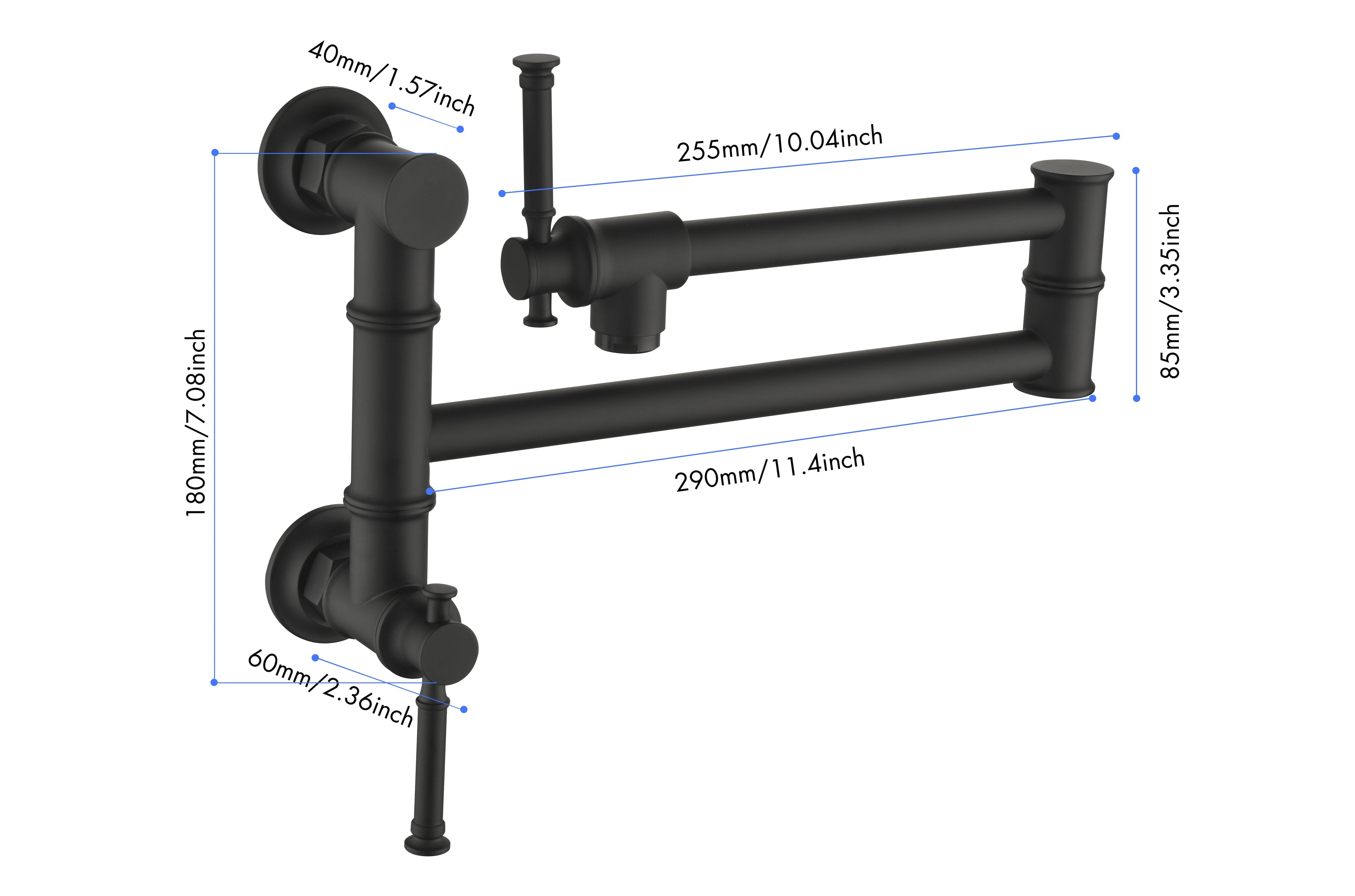 Modern Brass Pot Filler Faucet