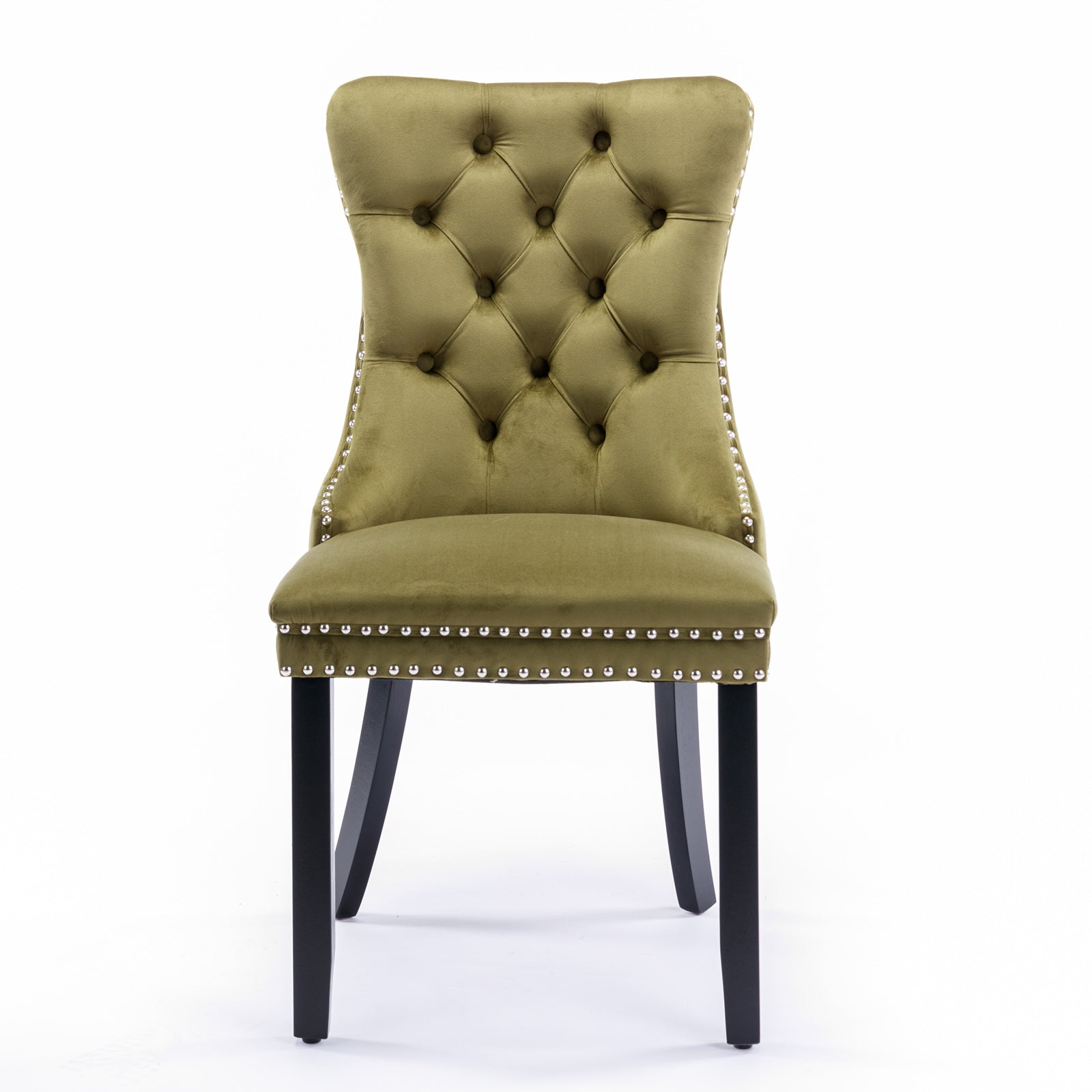 Nikki Collection Modern Velvet Upholstered Dining Chair Set