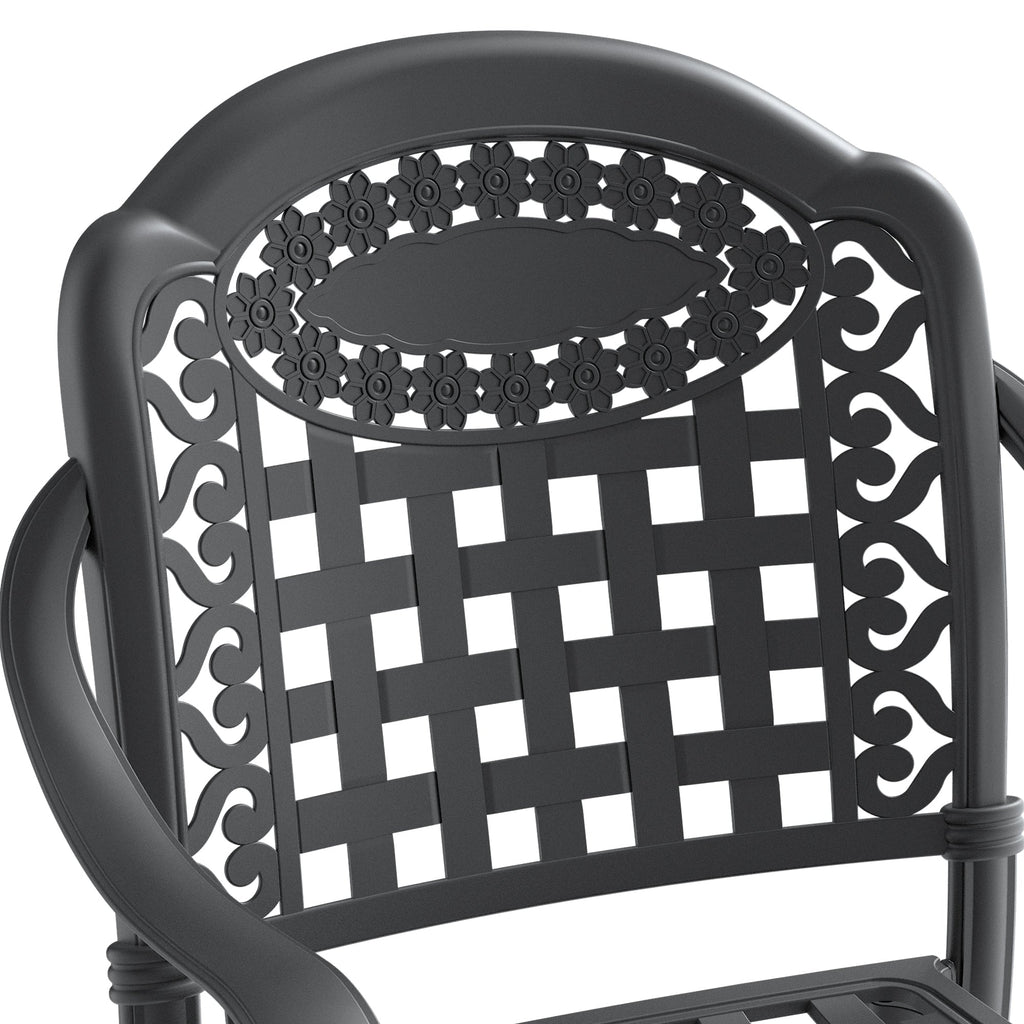5-Piece Set Of Cast Aluminum Patio Furniture