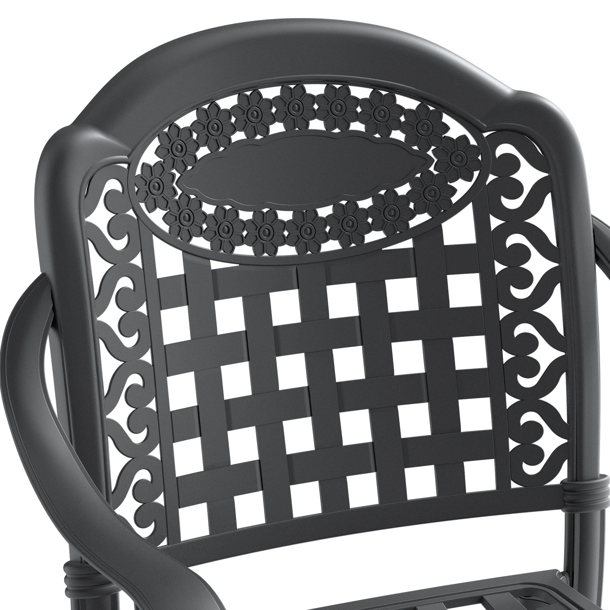 5-Piece Set Of Cast Aluminum Patio Furniture