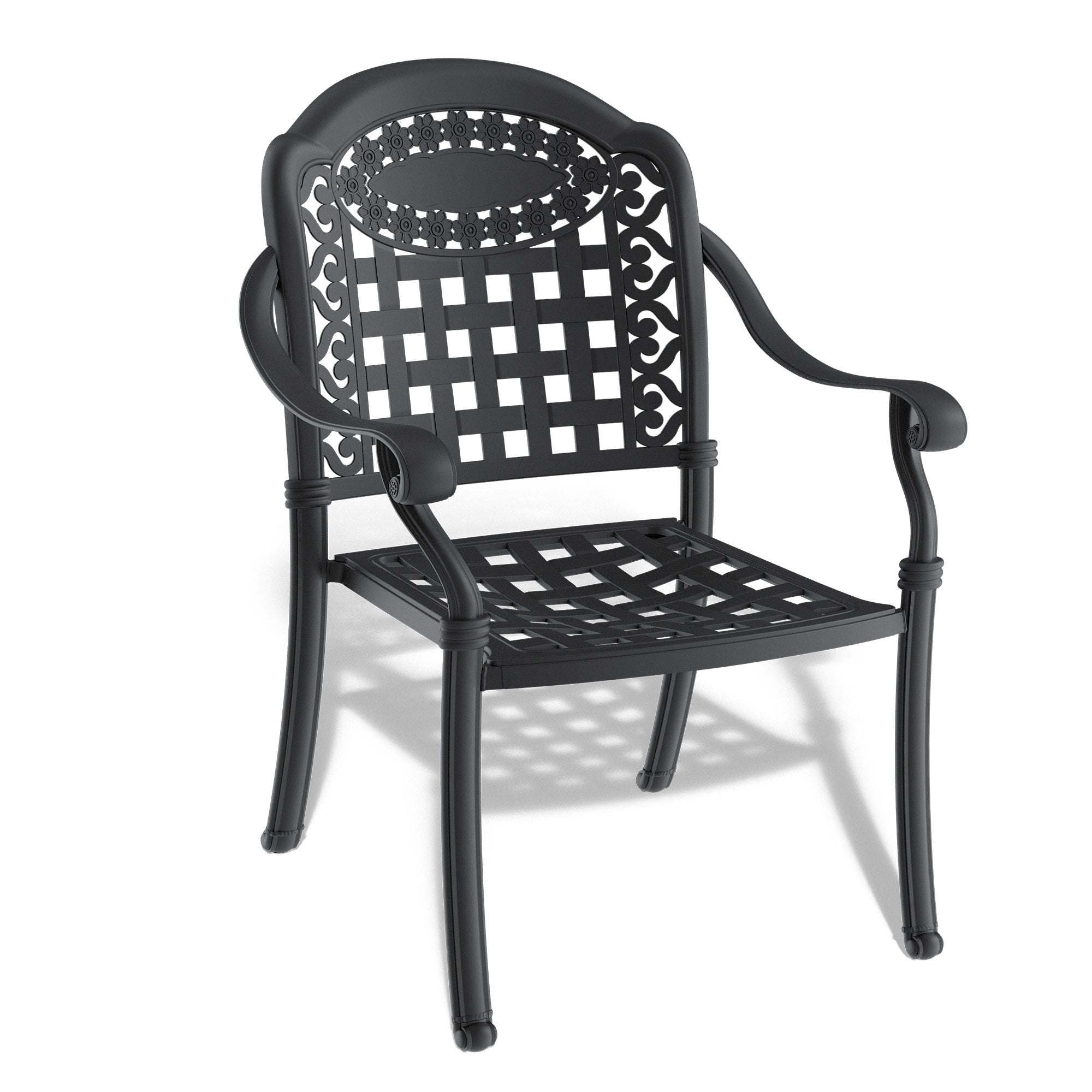 5-Piece Set Of Cast Aluminum Patio Furniture