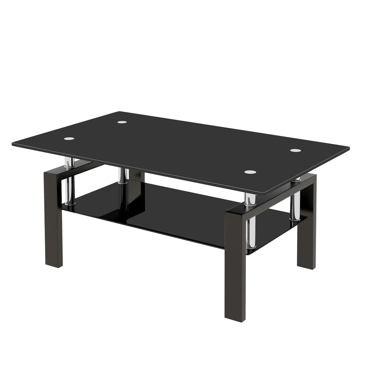 Tempered Black Glass Coffee Table