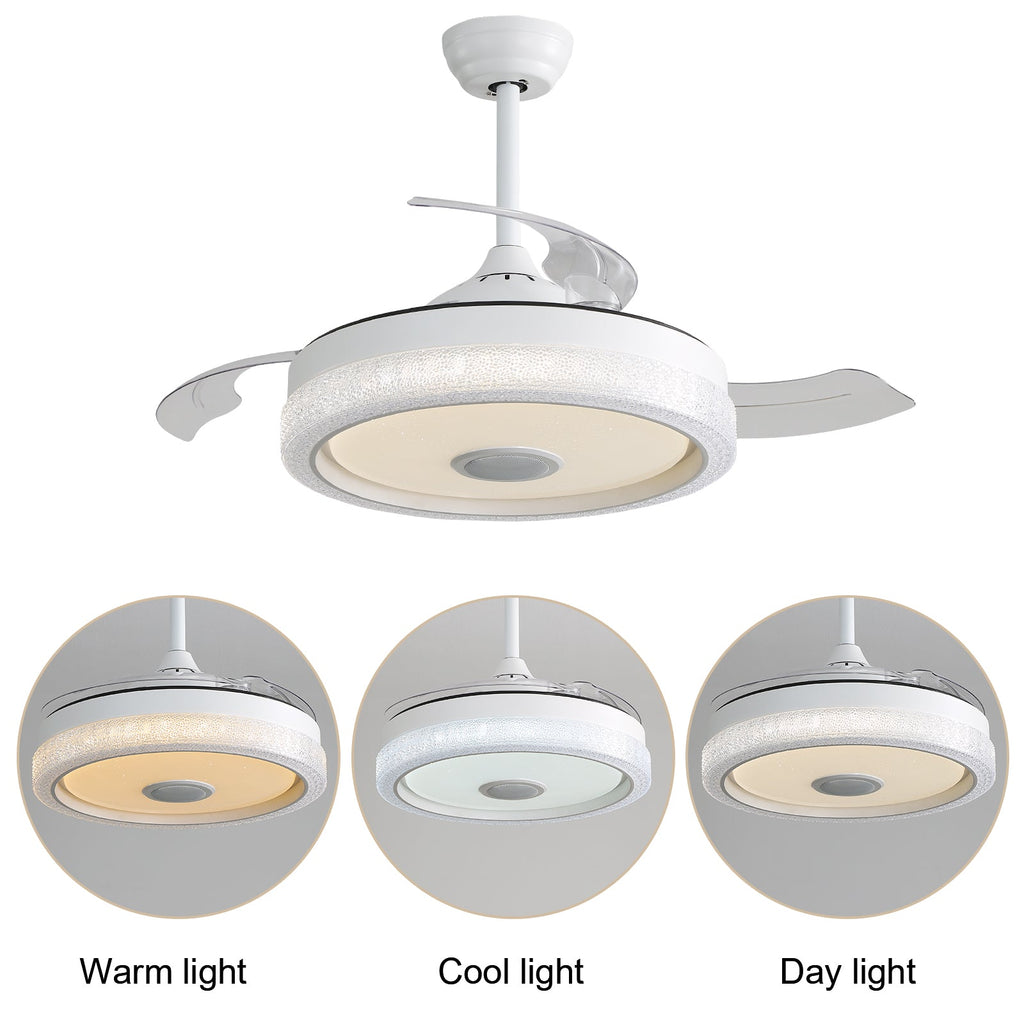 42 Inch Modern Invisible Ceiling Fan