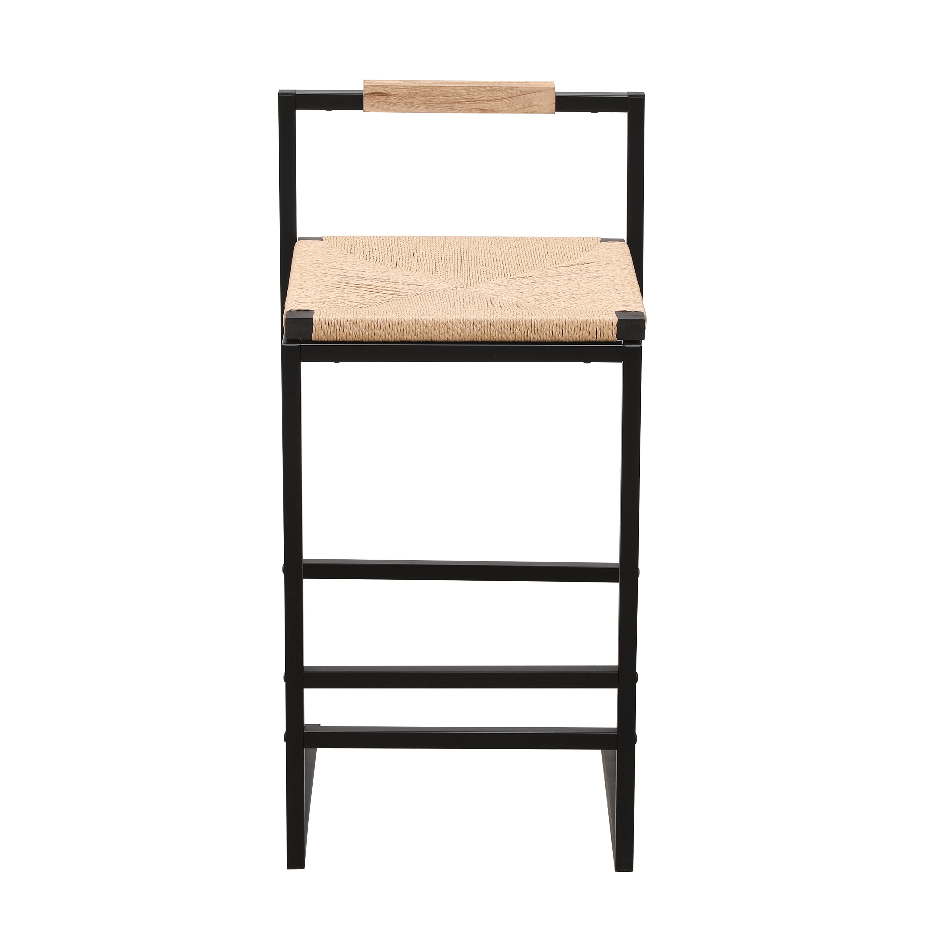 Set of 2 Bar Stools with Back