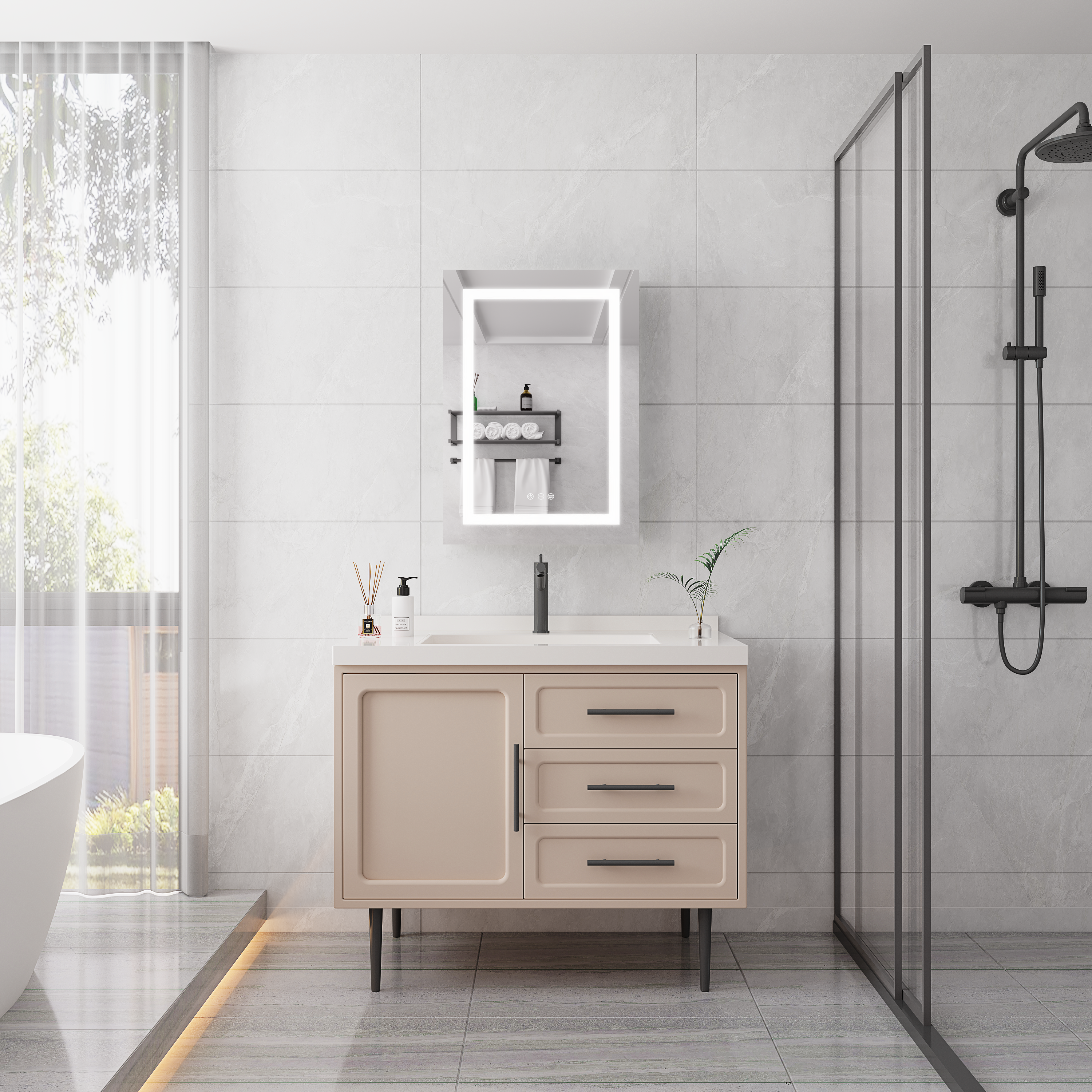 20 X 28 Inch Bathroom Medicine Cabinet with Mirror