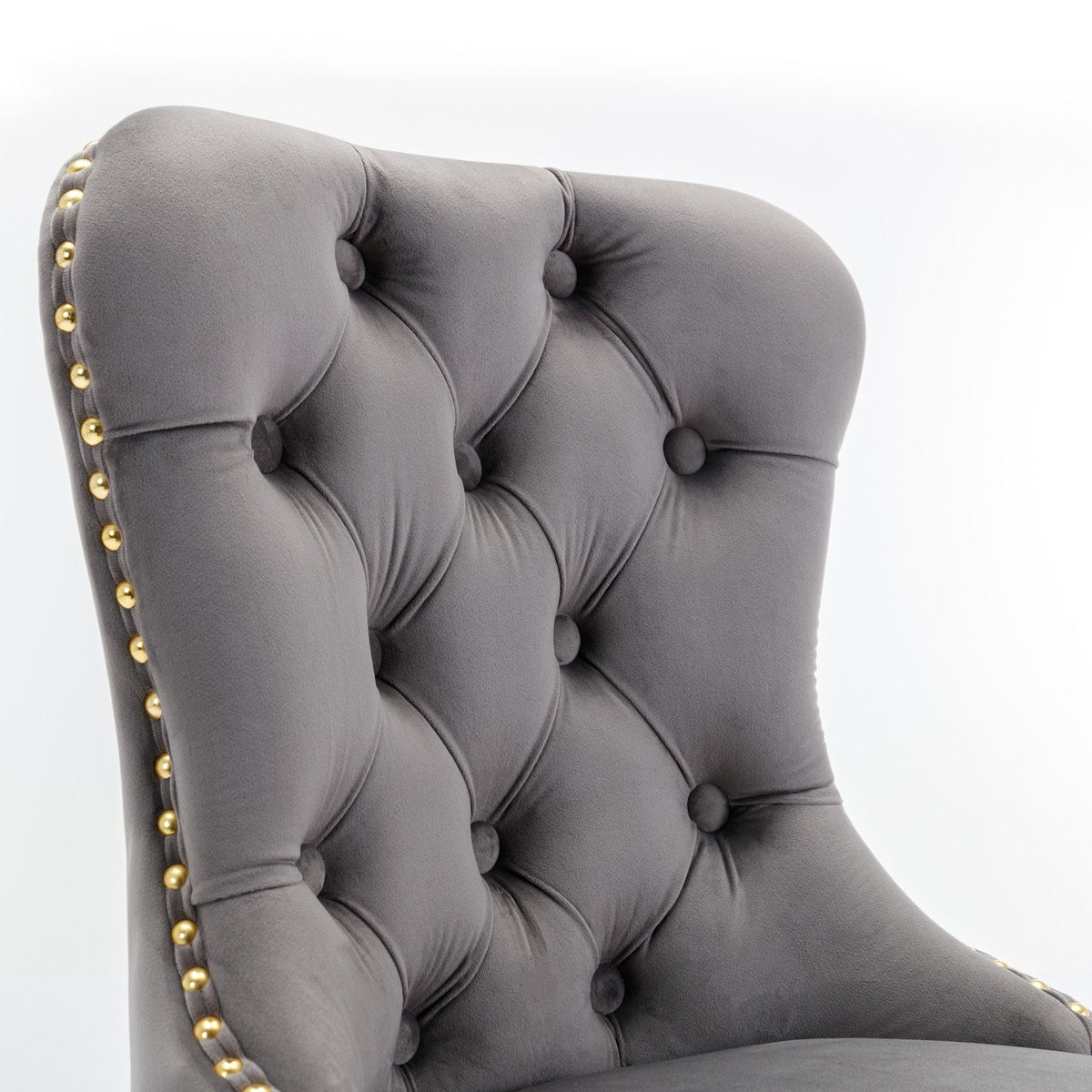 Thick Golden Swivel Velvet Barstools with Adjustable Seat Height