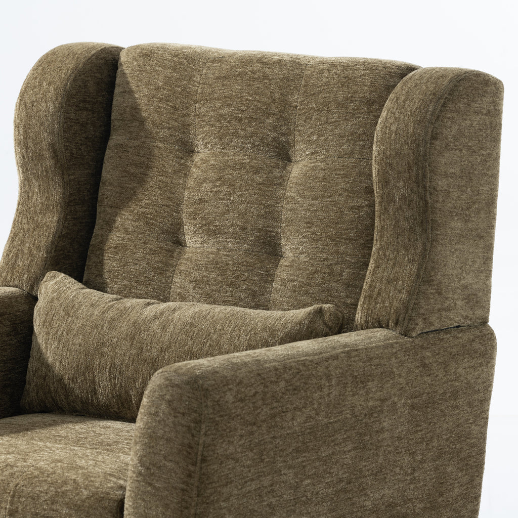 Modern Accent Chair in Olive Green