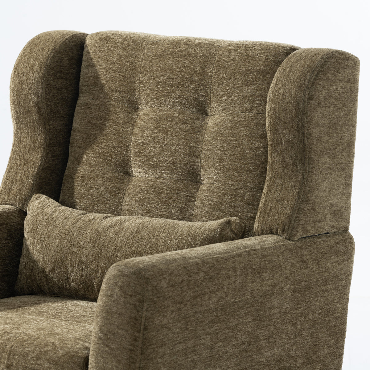 Modern Accent Chair in Olive Green