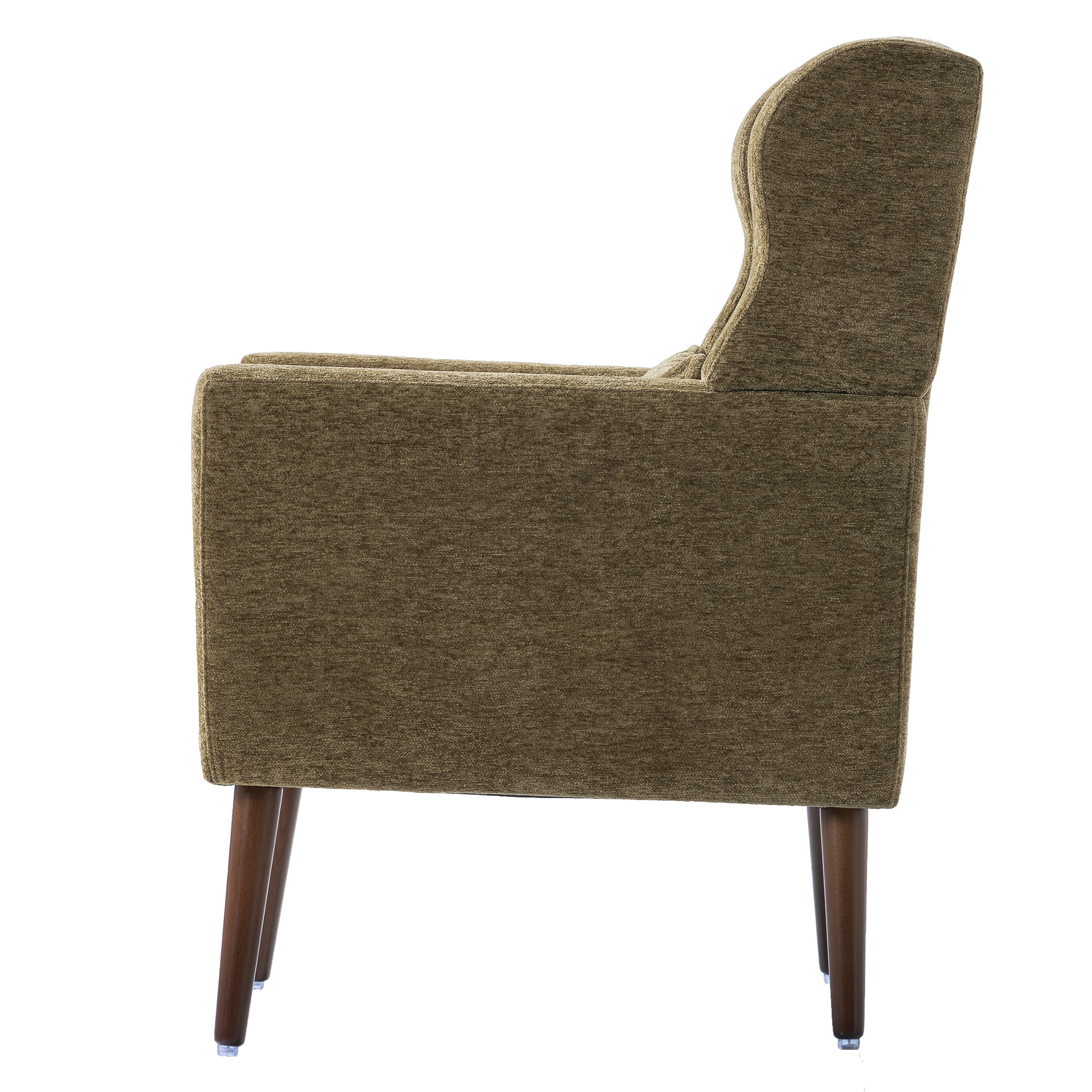 Modern Accent Chair in Olive Green