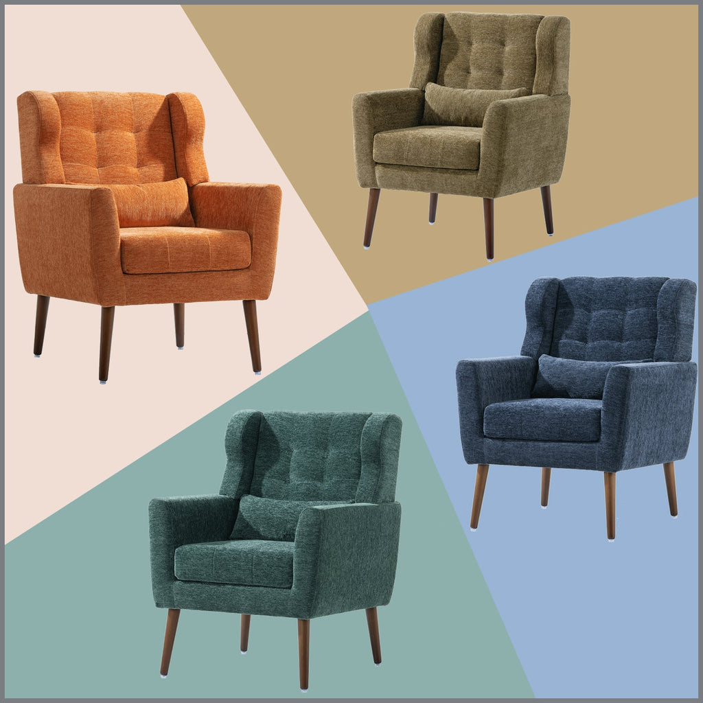 Modern Chenille Accent Chair