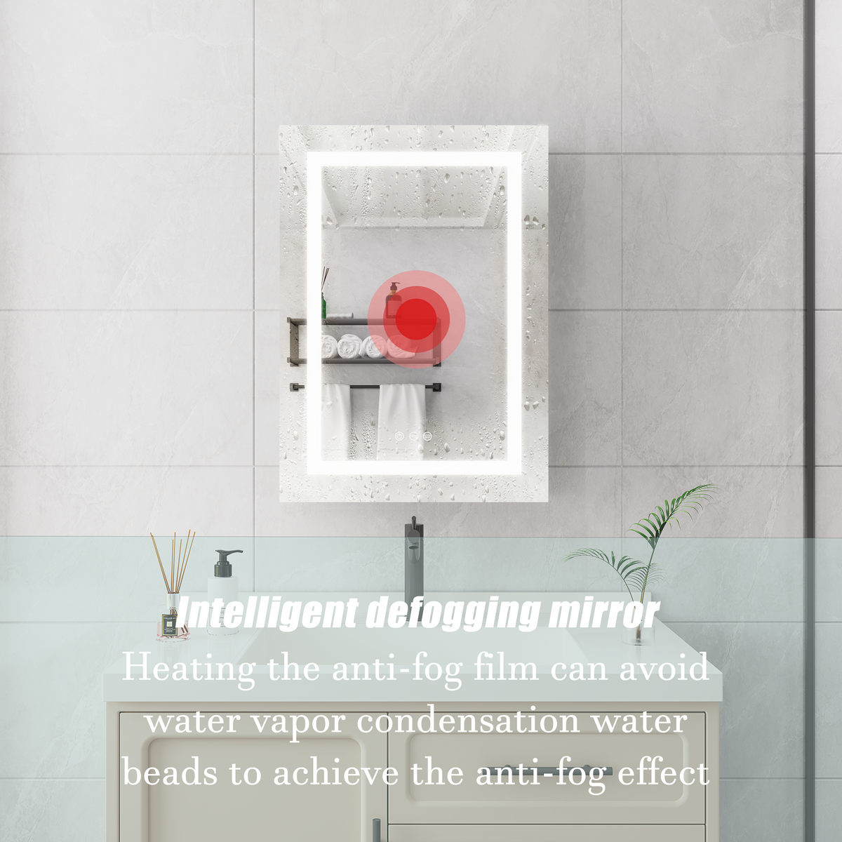 20 X 28 Inch Bathroom Medicine Cabinet with Mirror
