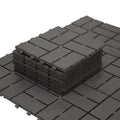Patio Interlocking Deck Tiles - Gray (Pack of 44)