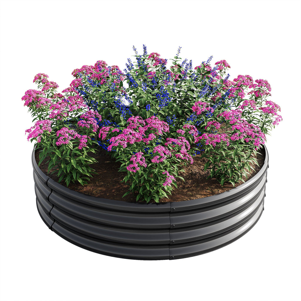 2PCS Tall Round Raised Garden Bed