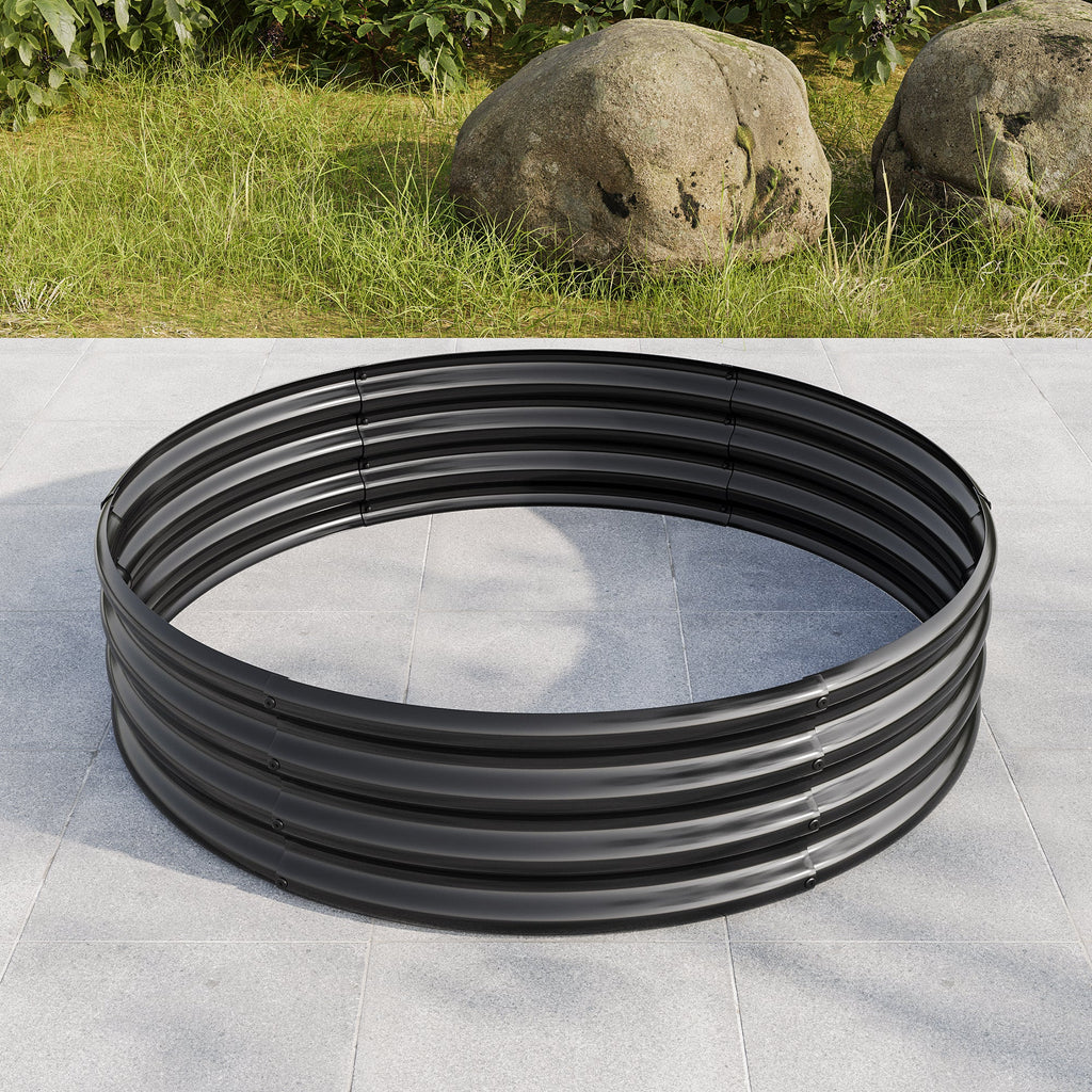 2PCS Tall Round Raised Garden Bed
