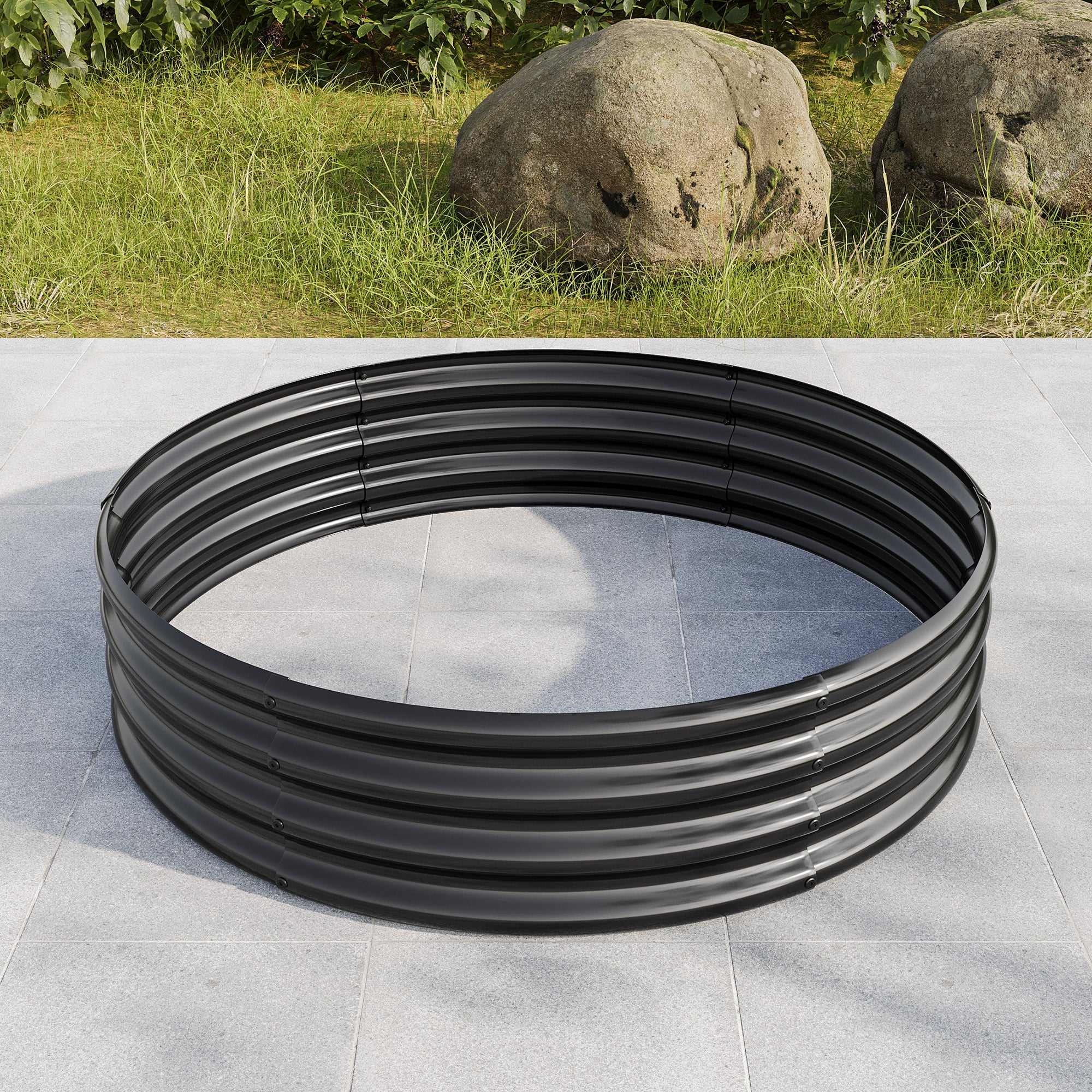 2PCS Tall Round Raised Garden Bed