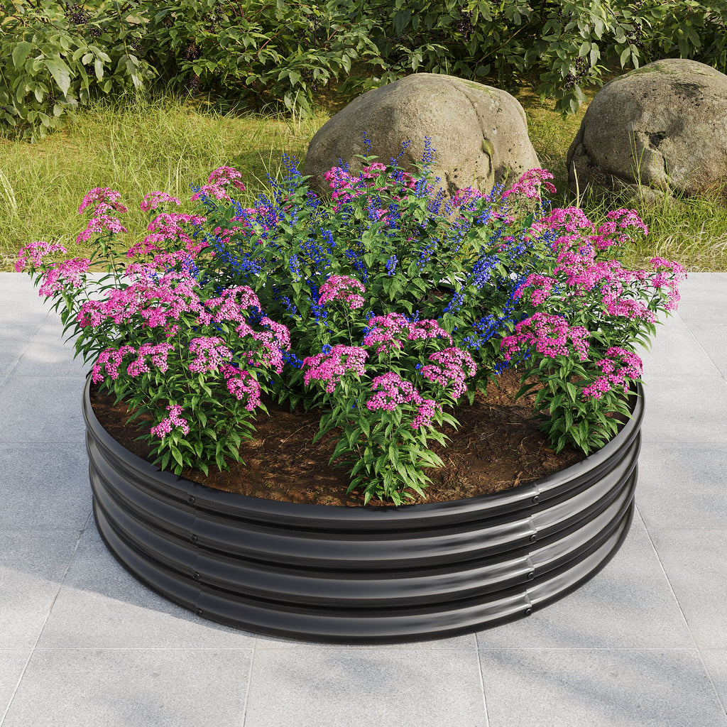 2PCS Tall Round Raised Garden Bed