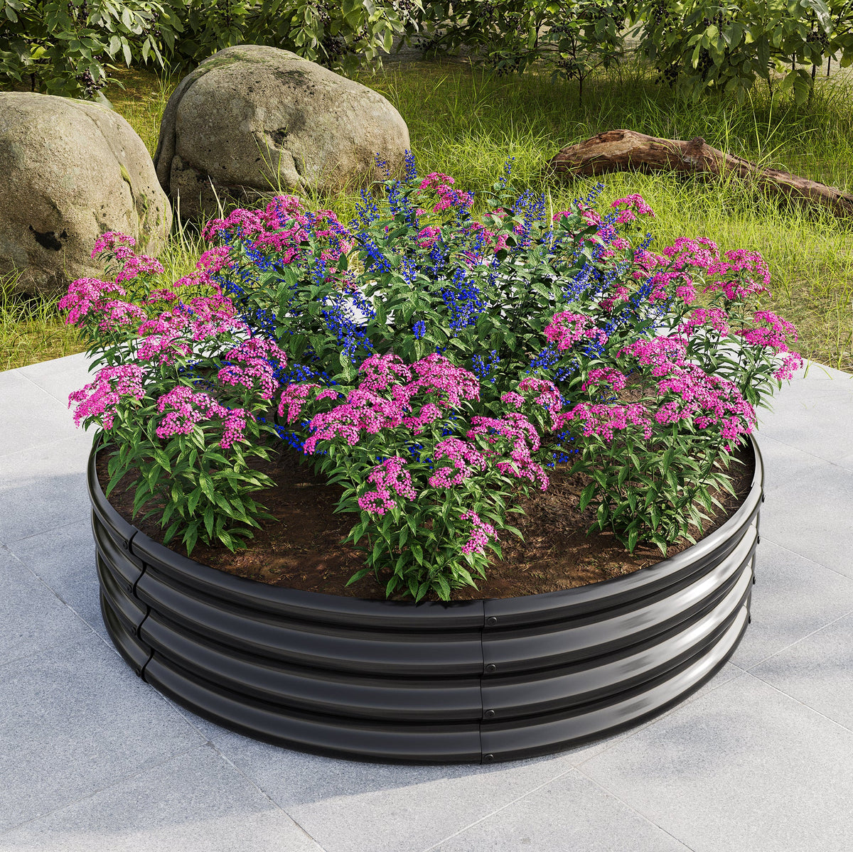 2PCS Tall Round Raised Garden Bed