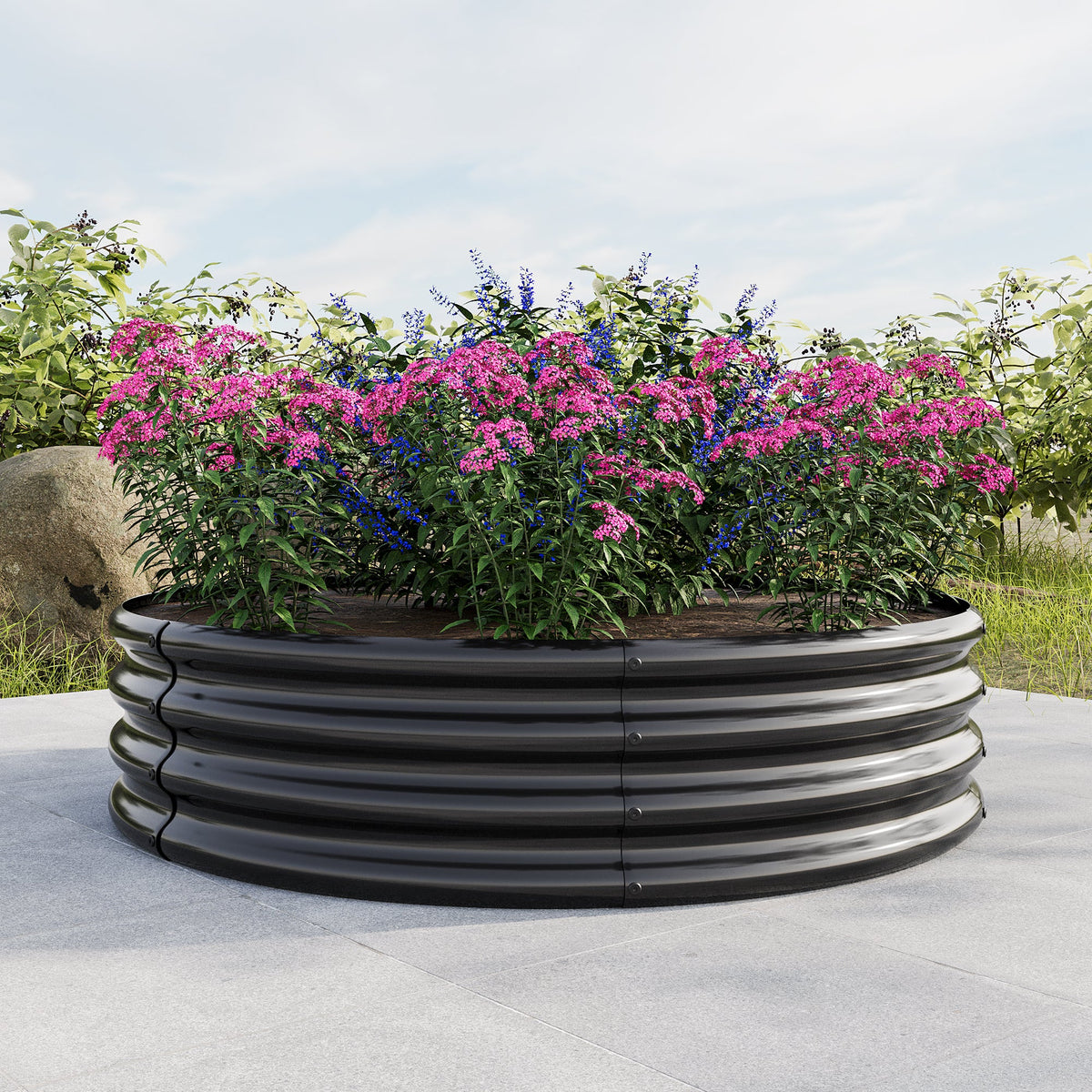 2PCS Tall Round Raised Garden Bed