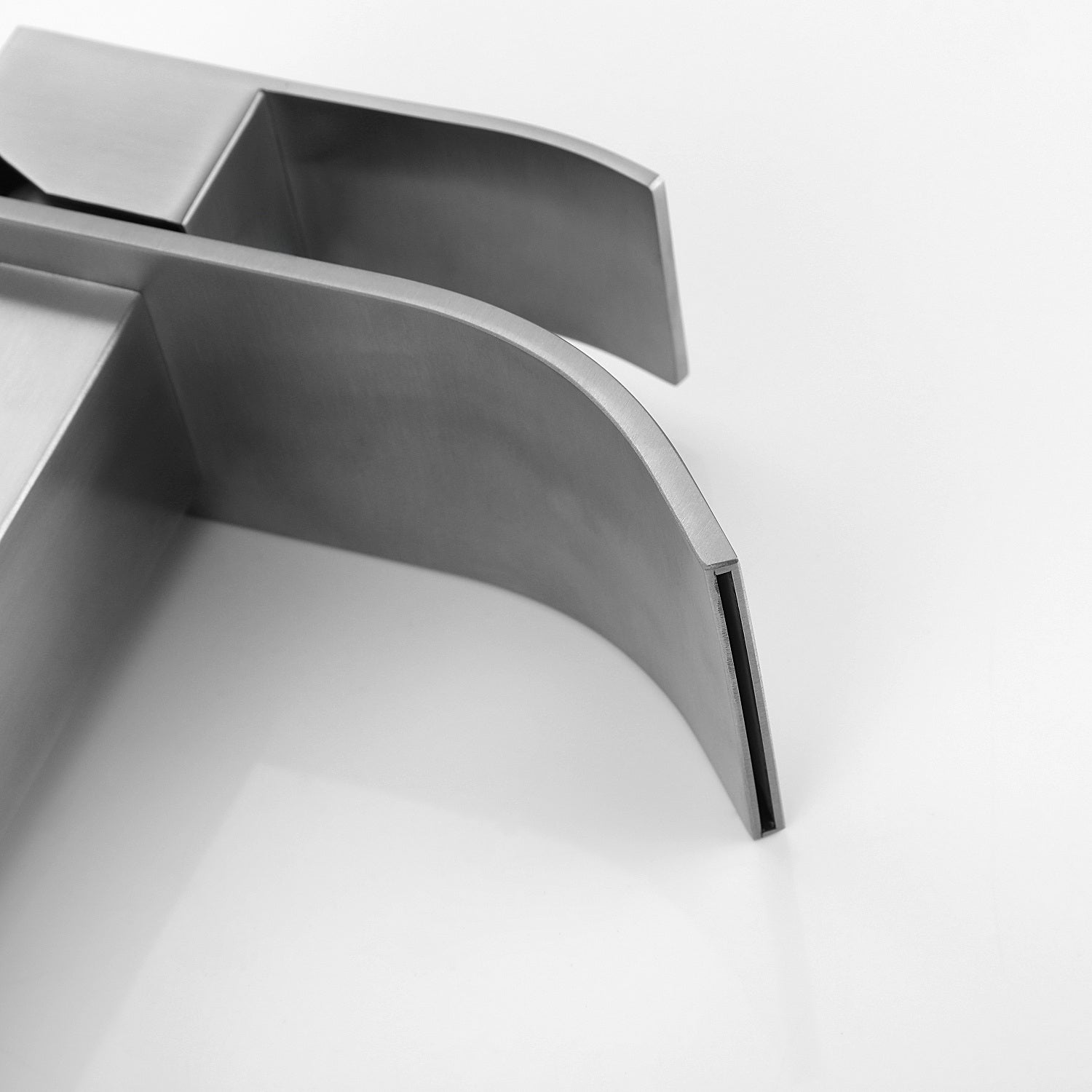 Waterfall Spout Bathroom Faucet - Single Handle Bathroom Vanity Sink Faucet