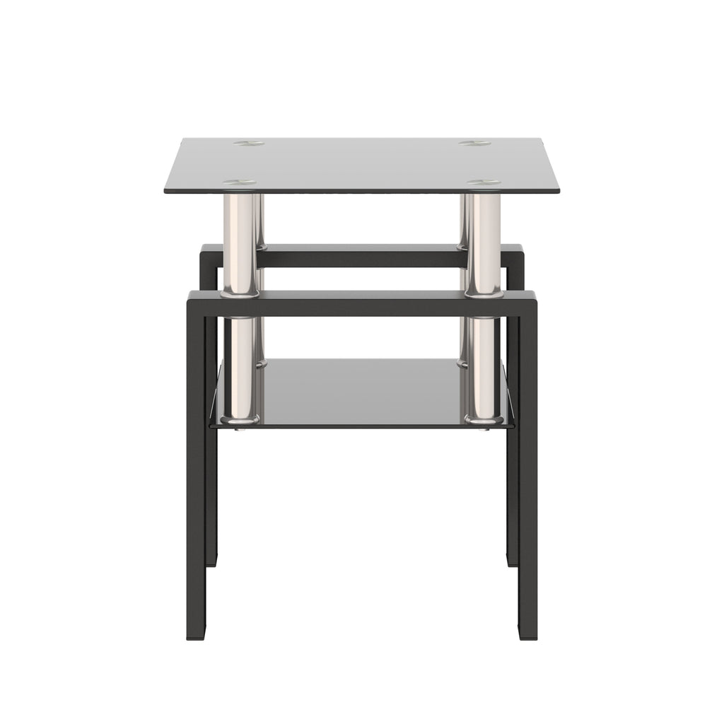 1-Piece Modern Tempered Glass Coffee Table