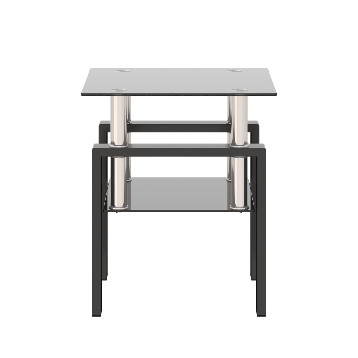 1-Piece Modern Tempered Glass Coffee Table