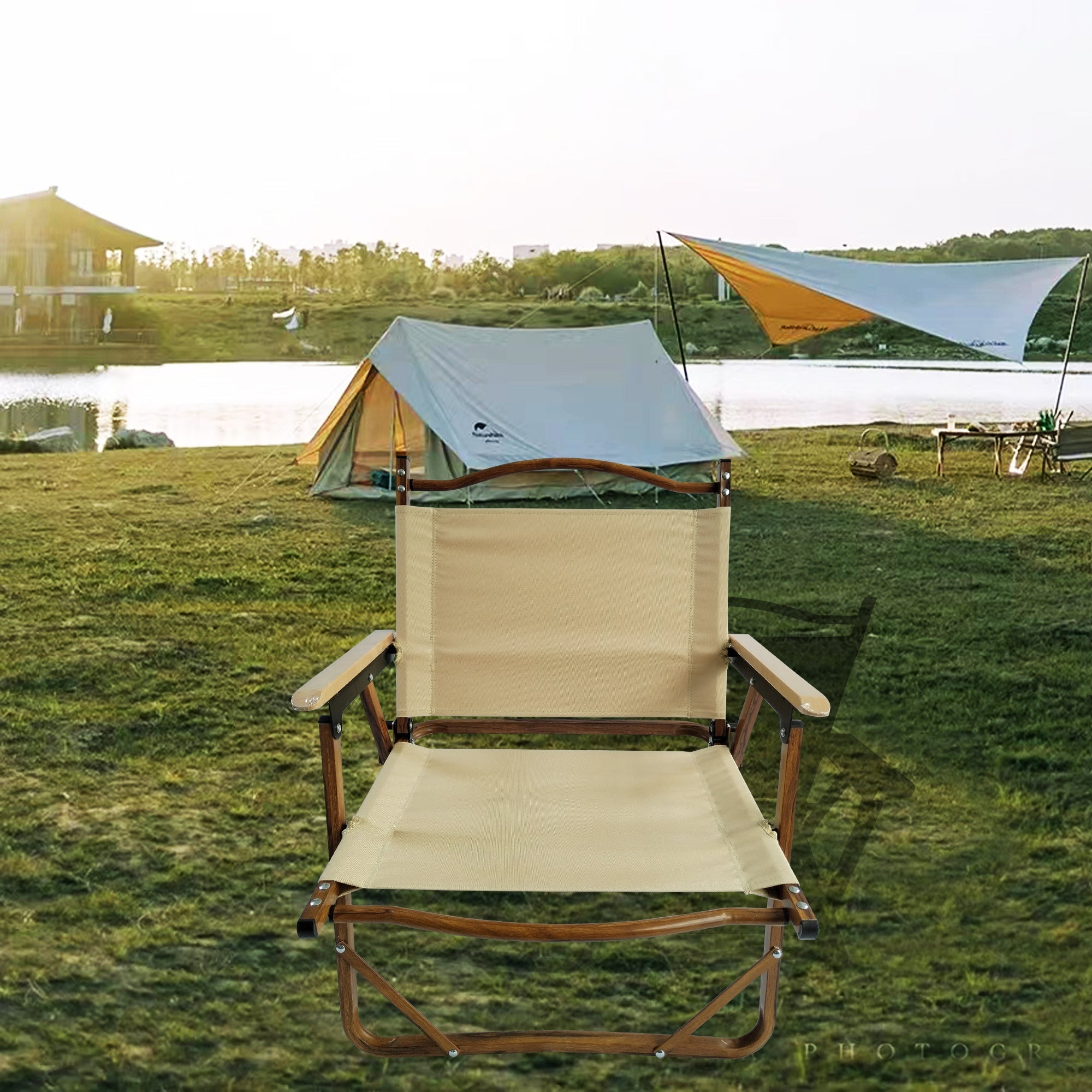 Comfy Foldable and Portable Chair with Armrests - Set of 4