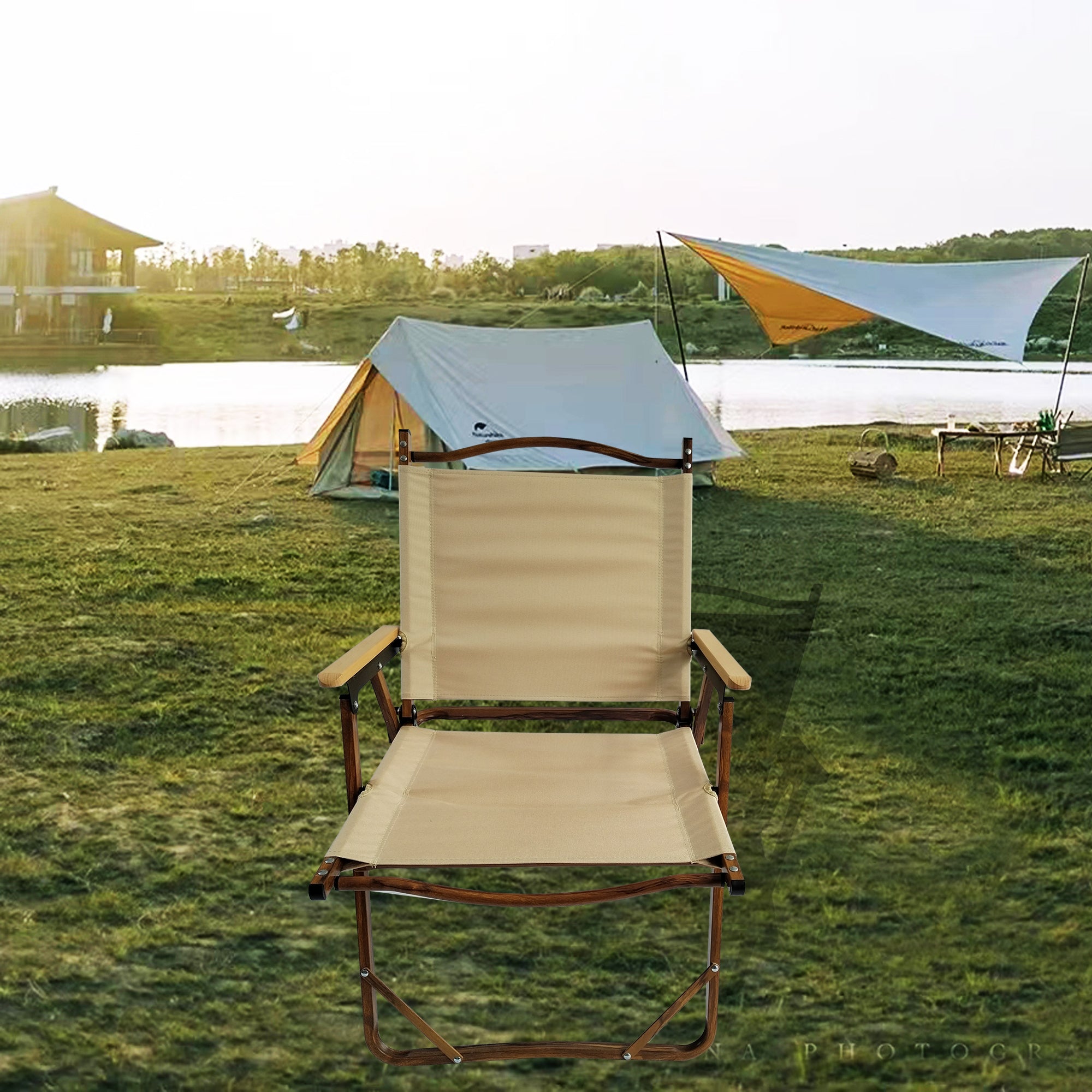 Comfy Foldable and Portable Chair with Armrests