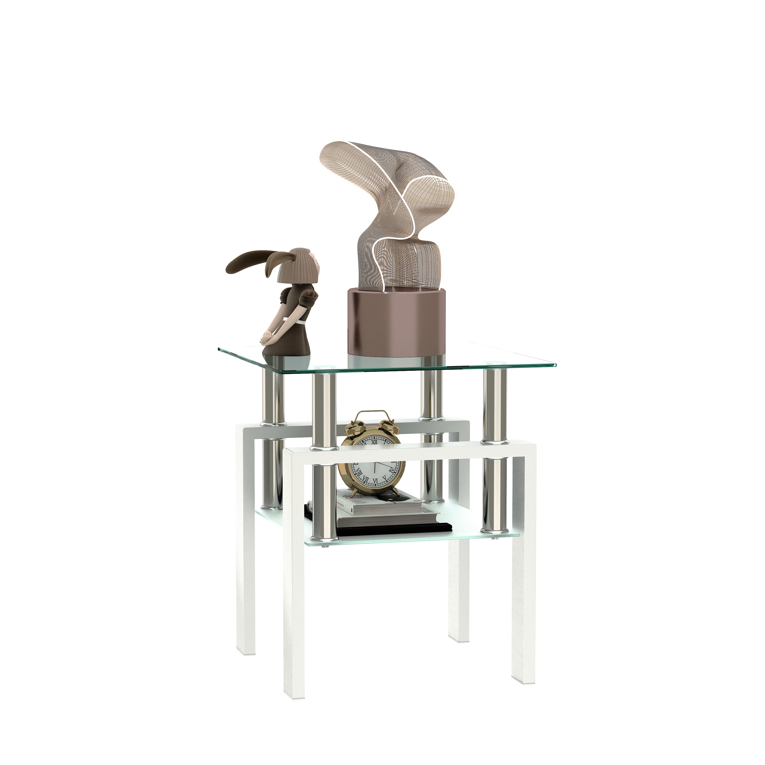 Modern Tempered Glass Coffee Table