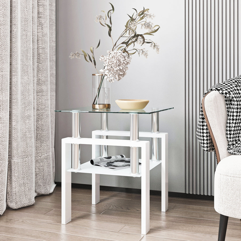 Modern Tempered Glass Coffee Table