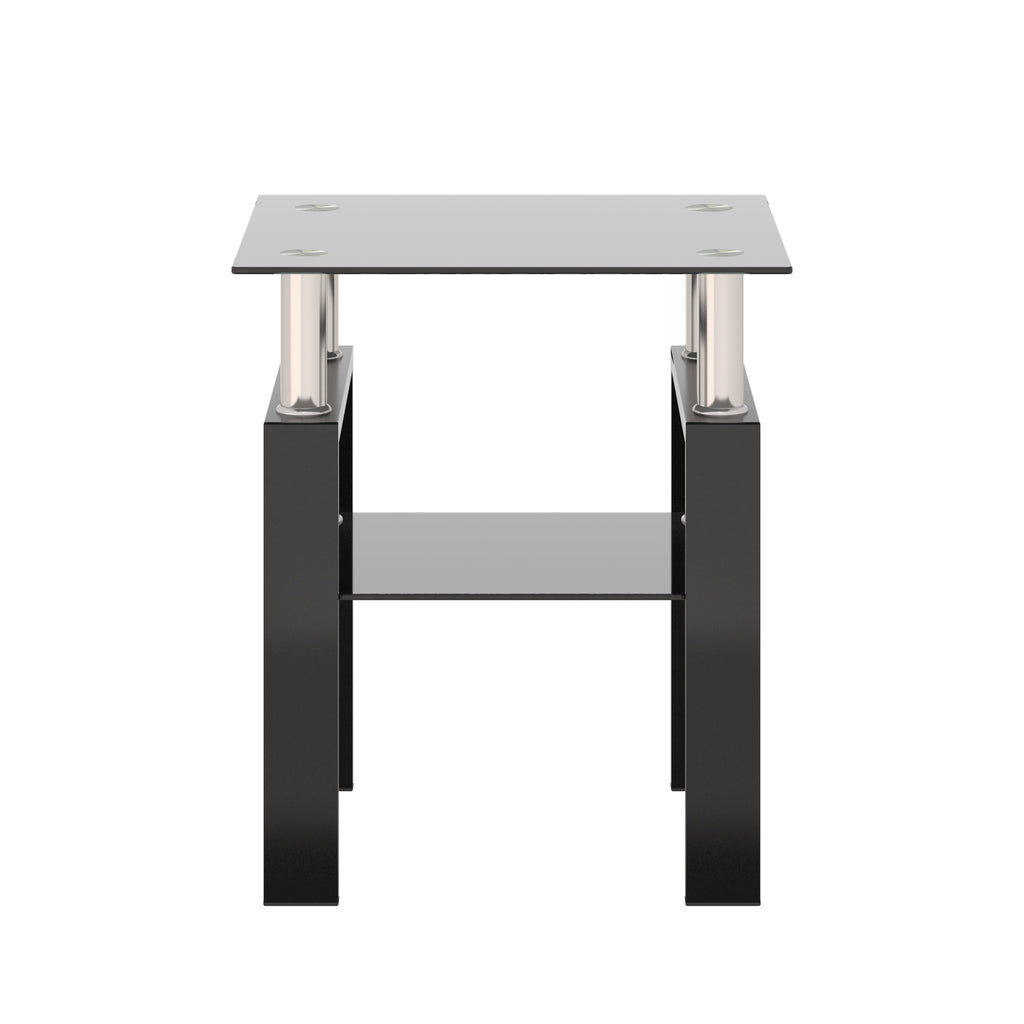 1-Piece Modern Tempered Glass Coffee Table