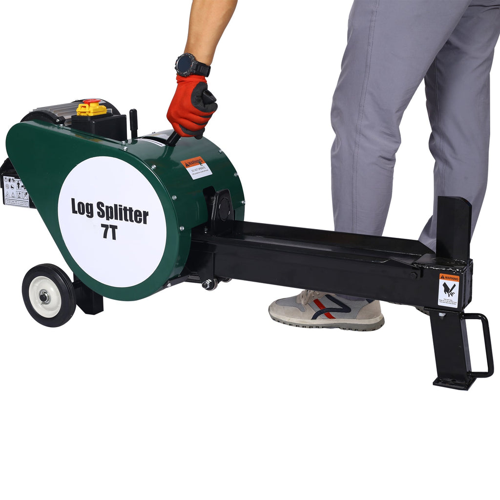 Double Flywheel Electric Log Splitter