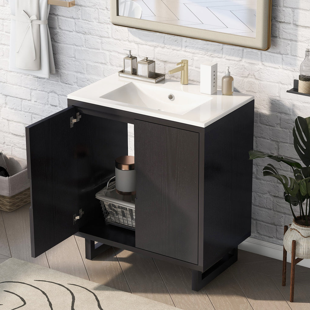 30" Bathroom Vanity Set with Sink, Combo Cabinet, Bathroom Storage Cabinet