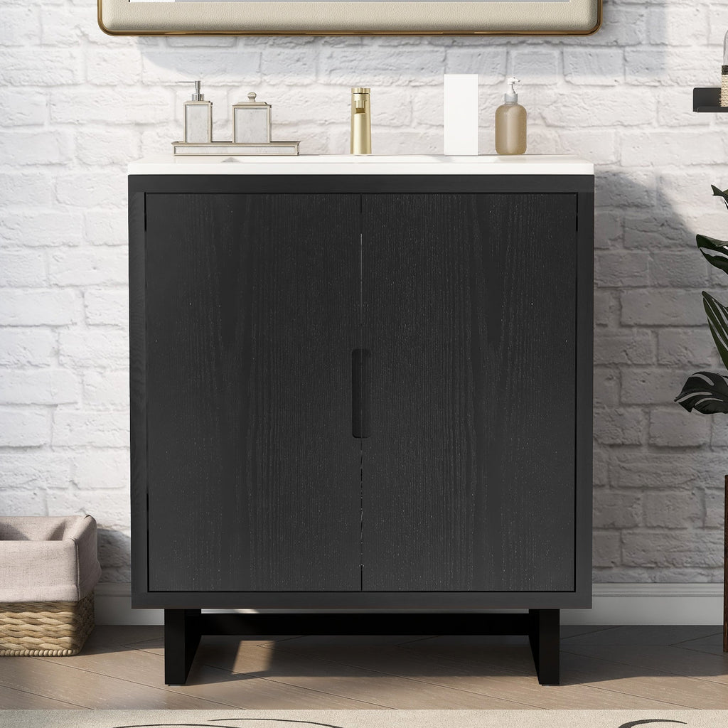 30" Bathroom Vanity Set with Sink, Combo Cabinet, Bathroom Storage Cabinet