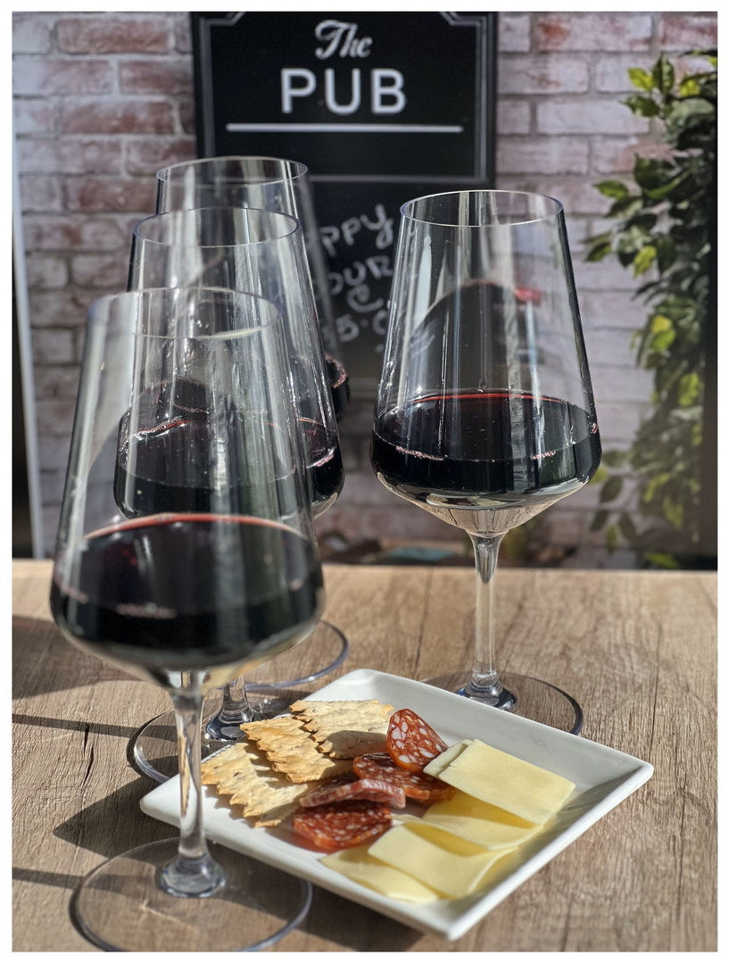 Plastic Wine Glasses Set of 4 - 19oz Unbreakable Tritan