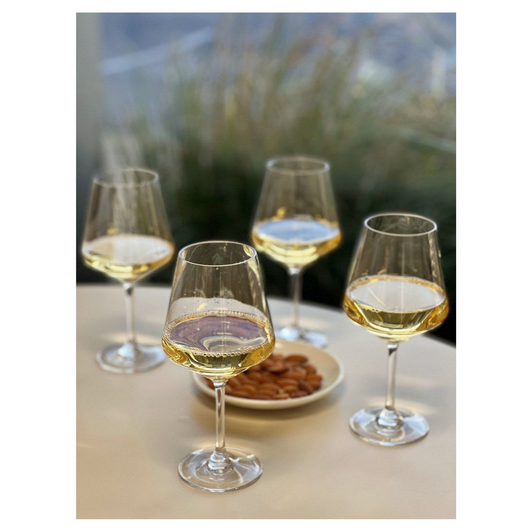 Plastic Wine Glasses Set of 4 (15oz), BPA Free Tritan