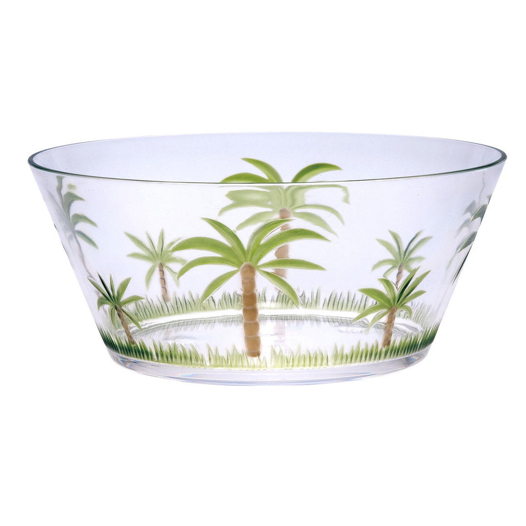 Palm Tree Acrylic Serving Bowls