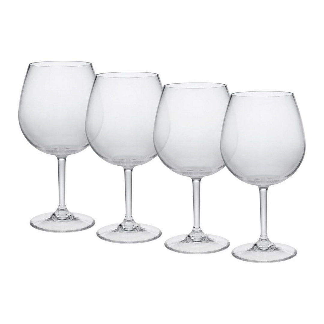 Plastic Wine Glasses Set of 4 (23oz) - Unbreakable & BPA Free